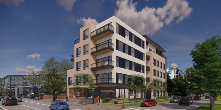 5-story single stair apartment building prototype design by KGA Studio Architects